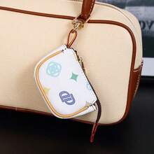 Vintage Mini Dumpling Bag With Keychain, Cute Small Earphone Pouch, Daily Bag Charm For Women - Multicolor - View 13