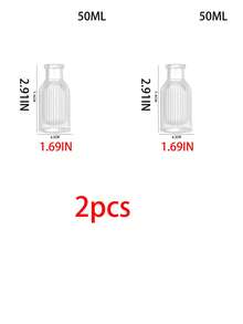 3Pcs 50ML Empty Aromatherapy Diffuser Bottles, DIY Fillable, Home Decor Vases, Party Gifts, Aromatherapy Accessories (Without Bottle Caps) - 50ml - View 11