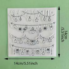 Christmas Quote Text Clear Silicone Stamp, Vintage Script Reusable Transparent Seal For Holiday Scrapbooking Card Making Handmade Projects - SD-4 - View 18