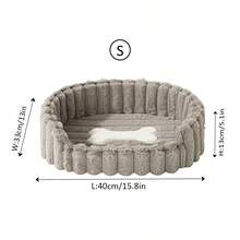 1pc Pet Bed For Cats And Dogs, Winter Warmth And Insulation, Suitable For Small, Medium And Large Pets, Plush Material With High-Density Sponge, Fast Rebound, Semi-Enclosed Bottom, Anti-Slip And Moisture-Proof, Puppy House, Kitten House - Multicolor - View 25