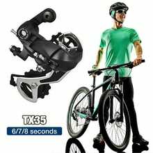 FOR  Tourney TX35 5/6/7/8Speed Direct Mount MTB Bike Rear Mech Derailleur - Black and White - View 1