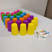 Quick Stacking Cup Challenge Game, Parent-Child Interactive Educational Color Recognition Game - Multicolor - View 5