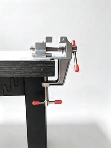 1pc Mini Table Vise, Aluminum Alloy Bench Clamp, Portable Desktop Vice, Adjustable Workbench Holding Tool For DIY Handicraft, Jewelry Making And Wood Carving - Bench Vise - View 14