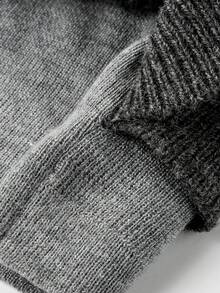 Áo len dệt kim kiểu Hàn Quốc phối camisole nhiều lớp 2 trong 1/phong cách deconstructed tay dài cho buổi tối, hẹn hò, du lịch, mặc hàng ngày mùa thu/đông - Xám - Xem 4