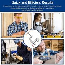 1pc Mini Table Vise, Aluminum Alloy Bench Clamp, Portable Desktop Vice, Adjustable Workbench Holding Tool For DIY Handicraft, Jewelry Making And Wood Carving - Bench Vise - View 10