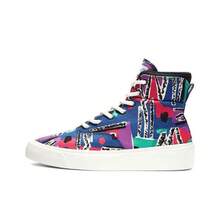 Fear Of God Essentials X Converse Skidgrip FOG Collaboration Durable High-Top Canvas Sneakers Unisex Blue Green Red - Blue - View 1