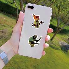 Disney Zootopia2 Sticker Cartoon Anime Judy Hopps Nick Wilde Nibbles Maplestick Gary De Snake Image Stickers Suitable For Suitcase Laptop Notebooks And Diaries PVC Waterproof - Multicolor - View 3
