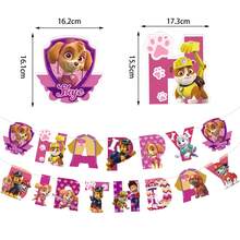 Paw Patrol Birthday Banner & Cake Toppers, Party Decorations Supplies - Multi-color - View 6