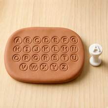 26pcs A-Z Uppercase Letter Clay Stamps - Reusable Plastic Letter Stamps, Suitable For Polymer Clay, Ceramic Tile, Scrapbooking, Calligraphy, DIY Crafts, Pottery, Model Making And Clay Tools - Multicolor - View 6