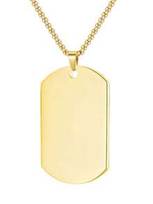 MECYLIFE 1 Piece Of Engravable Stainless Steel Tag Necklace Suitable For Men - Dog tag - View 9