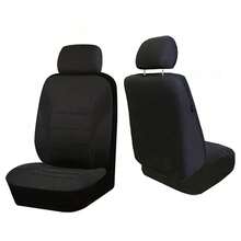 2pcs (1pc Car Seat Cover + 1pc Pillow Case) Polyester Material, Universal Fit, Elastic, Lightweight, Breathable, Dirt-Resistant, Wear-Resistant, Multiple Colors Available - Multicolor - View 17