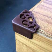 4pcs Hollow Floral Pattern Soft Corner Protectors, Suitable For Table Corner Protection - And Stylish Desktop Decoration - A - View 6