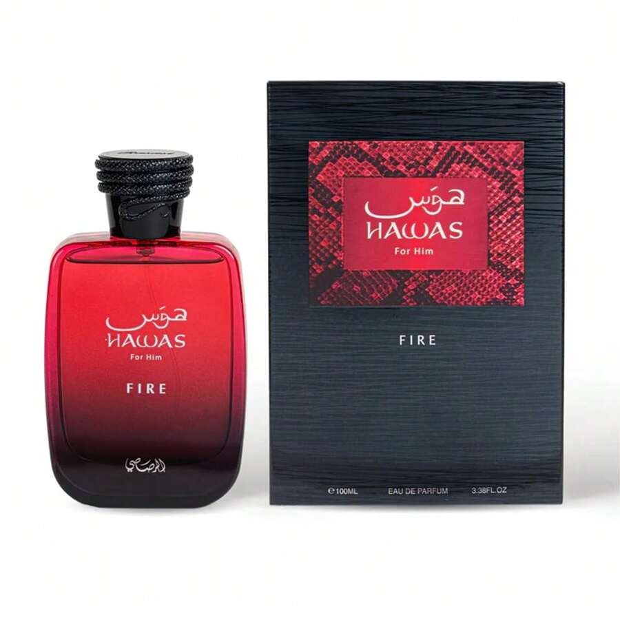 Hawas Collection - Hawas Fire By Rasasi For Men - 3.38 Oz EDP Spray