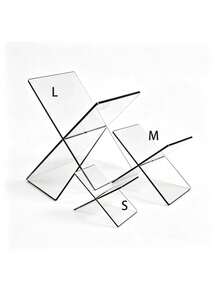 1pc 11.8*4.33 Inch/12.21*5.91 Inch Acrylic Reading Stand (Please Peel Off The Protective Film Before Use), Transparent And Black X-Shaped Bookshelf, Desktop Display Rack, Magazine And Book Holder Stand, Creative Desktop, Textbook And Photo Album X-Shaped Display Rack, Suitable For Cookbooks, Art Books, Diaries, Magazines - Durable PMMA Material - Multicolor - View 16