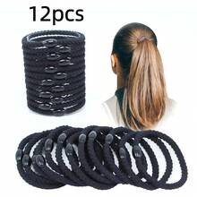 12pcs Braided Hair Ties For Women & Girls, Multi-Color Elastic Ponytail Holders, Stylish Hair Accessories For Daily Wear - Multicolor - View 11