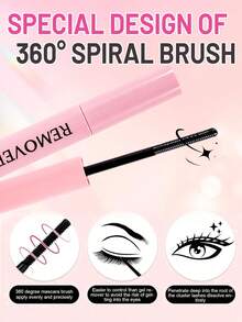 MEM 2-In-1 Waterproof Eyelash Glue, Long-Lasting, Includes Eyelash Glue, Tweezers And Eyelash Brush, Easy To Remove, All-Day Waterproof, Perfect For DIY Eyelash Extensions - Pink - View 10