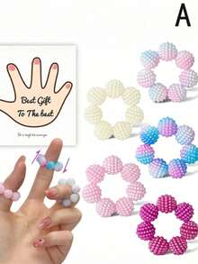 15 Buah Mainan Manik Sensorik yang Dapat Diatur, Tersedia Berbagai Warna, Cocok untuk Dewasa, Mainan Sensorik, Cincin Mainan Jari, Mainan Magnetik Kreatif, Cincin untuk Fokus dan Relaksasi di Kantor - MultiWarna - View 12