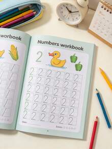 48-Page Writing Practice Book - 0 To 100 Number Chart, Number Tracing Workbook, Interactive Learning Activities, Suitable For Elementary School And Home Education - Used To Develop Hand-Eye Coordination And Math Skills, Paper, Christmas Gift/Birthday Gift For Children - Multi-color - View 6