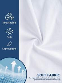 Norcotton 1pc Men's White Letter Waistband Pure Cotton Boxer Shorts - White - View 6