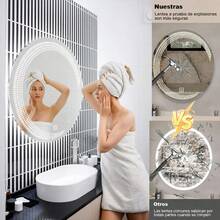 Mirror Front Lamp - Circular Luna 3d -40X40cm - View 10