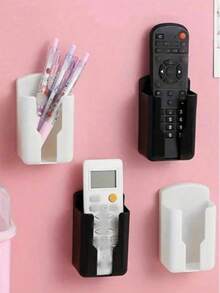 Silicone Wall-Mounted Remote Control Organizer Holder, No Drilling Required, Odorless, Durable, Suitable For TV And Air Conditioner Remotes - Multicolor - View 16