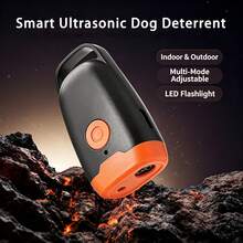 Handheld Ultrasonic Dog Deterrent, Rechargeable Type-C Pet Bark Control Device With LED Flashlight, Portable Animal Repeller For Walking Jogging Camping Yard Indoor Outdoor Use, One Touch Operation - Black - View 11