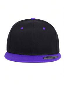 1pc Men's Adjustable Solid Color Baseball Cap, Flat Brim, Baseball Style, Basketball Style, Autumn Outfit, Sports Style, American Spirit, 90s Outfit, Bright Color - Solid Color - View 9