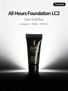 YSL-5ml-Travel Size Long-Wear Flawless Foundation LC2# Tahan Lama, Menutupi Noda, Mengontrol Minyak, Tidak Luntur, Hasil Akhir Matte - 5ML - Ukuran untuk Perjalanan - View 1