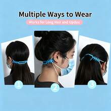 5/10pcs Anti-Strangulation Belts | Soft Silicone, Multi-Gear Adjustment, Mask Extender To Prevent Ear Pain | Fits All Ear-Loop Masks, Essential For Long-Term Mask Wearers - Multicolor - View 4