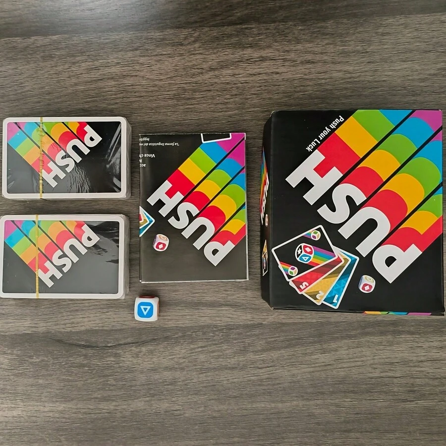 PUSH Board Game, Progressive Card Game, Suitable For Family And Friends Leisure Gatherings, Tabletop Game