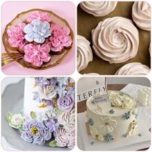5pcs/Set Chrysanthemum Pattern Stainless Steel Piping Tips, Cupcake Frosting Nozzles, Cake Frosting Piping Tips, Floral Cake Decoration, Fondant Baking Supplies - Multicolor - View 6