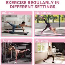 Fitness Ankle Straps - Adjustable D-Ring Ankle Straps, Universal Size, Premium Padding Material, Suitable For Hip Thrust Training, Leg Stretching, Hip And Other Lower Body Training Scenarios, Also Functions As Fitness Ankle Cuffs To Help You Break Through Training Limits. - Multicolor - View 9