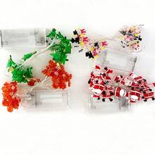 Santa Claus & Snowman String Lights Garland, Christmas Tree Decorations, New Year Home Decor, Holiday Fairy Lights - Multicolor - View 6