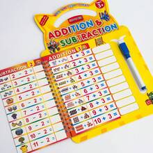 Lachilly Erasable Addition And Subtraction Arithmetic Learning Cards, Reusable Math Early Education Flash Cards, Children's Math Table Flash Cards, Math Operation Thinking Training Learning Teaching Aids, Student Supplies - Multicolor - View 11