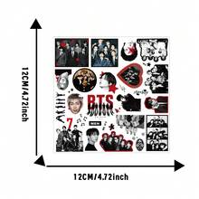 Hasbro BTS Boy Band Arirang Mixed 3D Embossed New Album Creative Stickers Notebook Scrapbook Crystal Decals - Multicolor - View 4