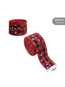 1pc Christmas Decoration Christmas Snowman Ribbon Christmas Ribbon Christmas Tree Decoration Ribbon Gift Decoration Ribbon, Decorative Wrapping Accessory, Gift Wrapping Band, Suitable For Christmas Celebration, Holiday Party, Home Decoration Gifts - Multiple Styles - View 15