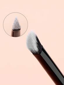 SEPROFE Small Triangle Concealer Brush, Curved Design Precision Makeup Brush, Perfect For Corner And Outer Eye Details, Ultra Fine Fiber For Natural Flawless Finish, Daily Facial Makeup Tools - Black - View 3