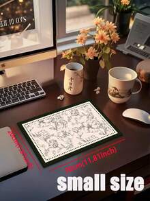1 Pc Hand-Drawn Flowers Pattern Kitchen Mat, 3.5 Mm Soft Rubber That Absorbs Water And Is Easy To Clean. Suitable For Corridors, Bathrooms, Living Rooms, Outdoor Door Mats, And Toilets. Useable Throughout The Year And For Various Holidays. - Multicolor - View 15
