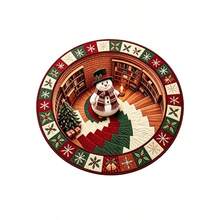 1件裝聖誕雪人樓梯墊，裝飾地毯，地板墊，地毯，客廳地毯，臥室地毯，門墊，聖誕地毯 - 彩色 - 查看 5