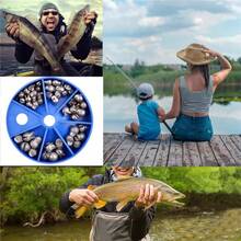 205PCS Open-End Lead Sinkers Set, Lure Fishing Weights For Sea Fishing, Fishing Tackle - Multicolor - View 2