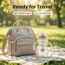 240ml/8oz Baby Feeding Bottle - PP Baby Bottle With Handle, Drop-Proof Design, Ultra Light Weight, Wide-Neck Milk Bottle For Easy Cleaning - Multicolor - View 8