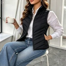 Women Winter Coats - Black - View 3