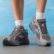 Mizuno New Men's RACER S Water-Resistant Retro Chunky Sneakers Outdoor Sports Casual Running Shoes - Dark Grey/Dark Silver - View 5