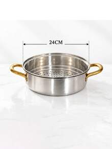 Panci Kukus Stainless Steel dengan Pegangan Ganda, Panci Kukus dan Masak Tebal dengan Tutup Kaca, Panci Sup Kapasitas Besar untuk Penggunaan di Rumah, Kompatibel dengan Kompor Gas dan Induksi, Peralatan Masak untuk Pesta Natal dan Halloween di Rumah - View 10