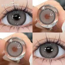 Eyeshare زوج واحد من عدسات لاصقة ملونة للعيون رمادي طبيعي عدسات تجميلية للعيون 14.0 مم - رمادي - مشاهدة 4