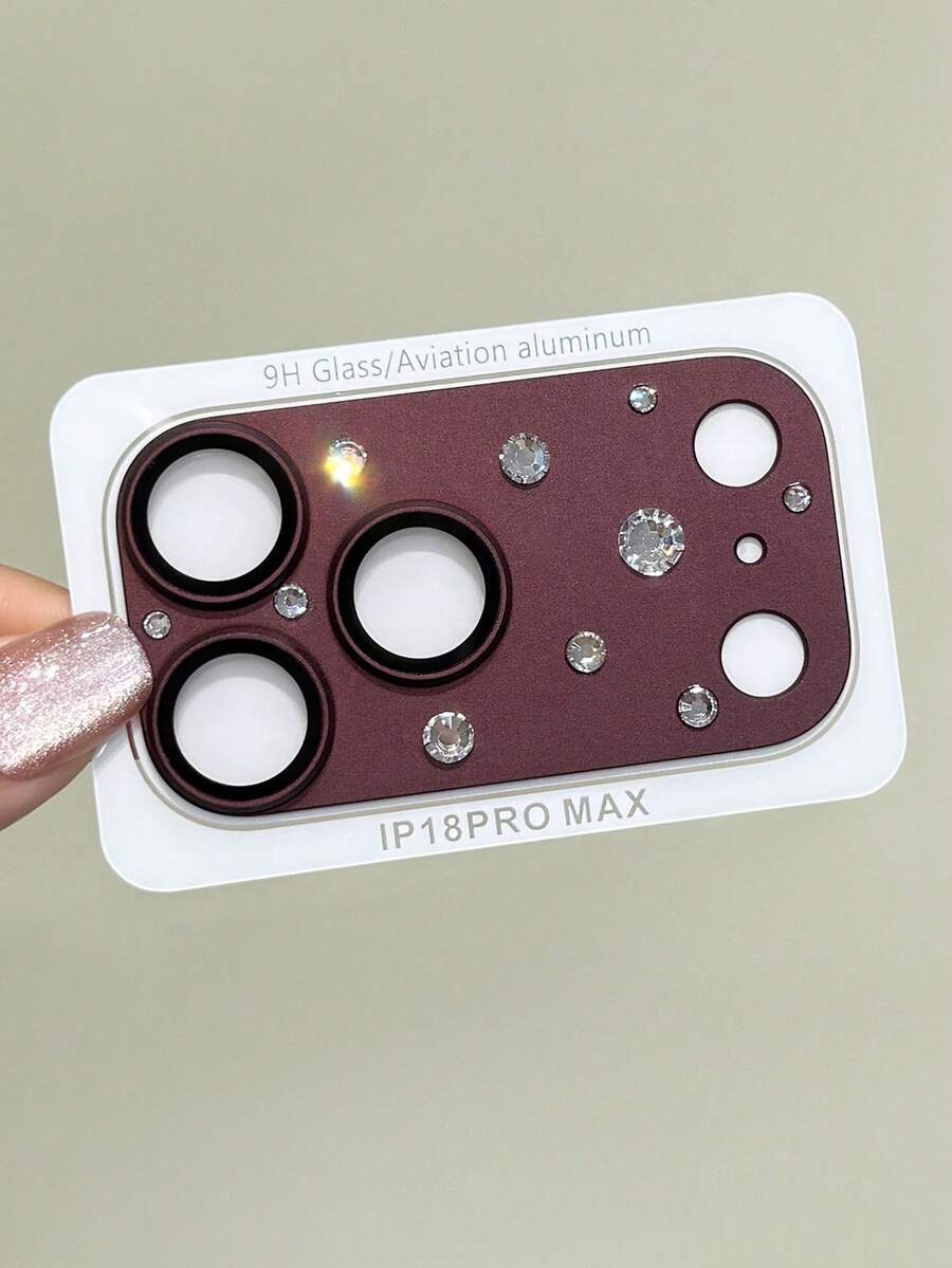 Luxury Glitter Bling Rhinestone Matte Camera Protector Lens Film Cover ...