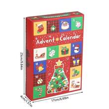 5Pcs Christmas Advent Calendar Box 24-Grid Christmas Countdown Fillable Empty Box Kids Gift New Year Party Supplies Home Decor - Tree - View 5