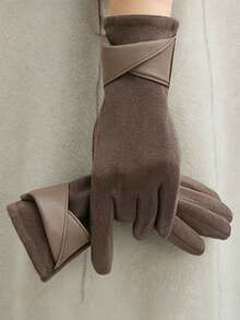 Women Driving Gloves - Black - View 2