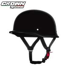 Crown Racing Vintage Motorcycle Helmet Summer Carbon Fiber Half-Helmet DOT Standard - A - View 13