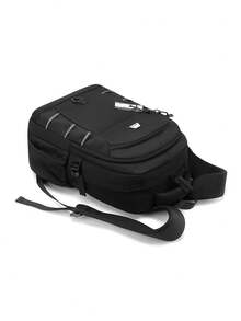 Men's Large Capacity Multi-Compartment Backpack With Reflective Strip Design, Durable And Lightweight, Suitable For Middle School, High School And College Students, Can Fit Laptop, For School, Commute, Short Trips, Travel, Outdoor Hiking, Daily Storage Bag, Gift For Boys And Boyfriends - Multicolor - View 10